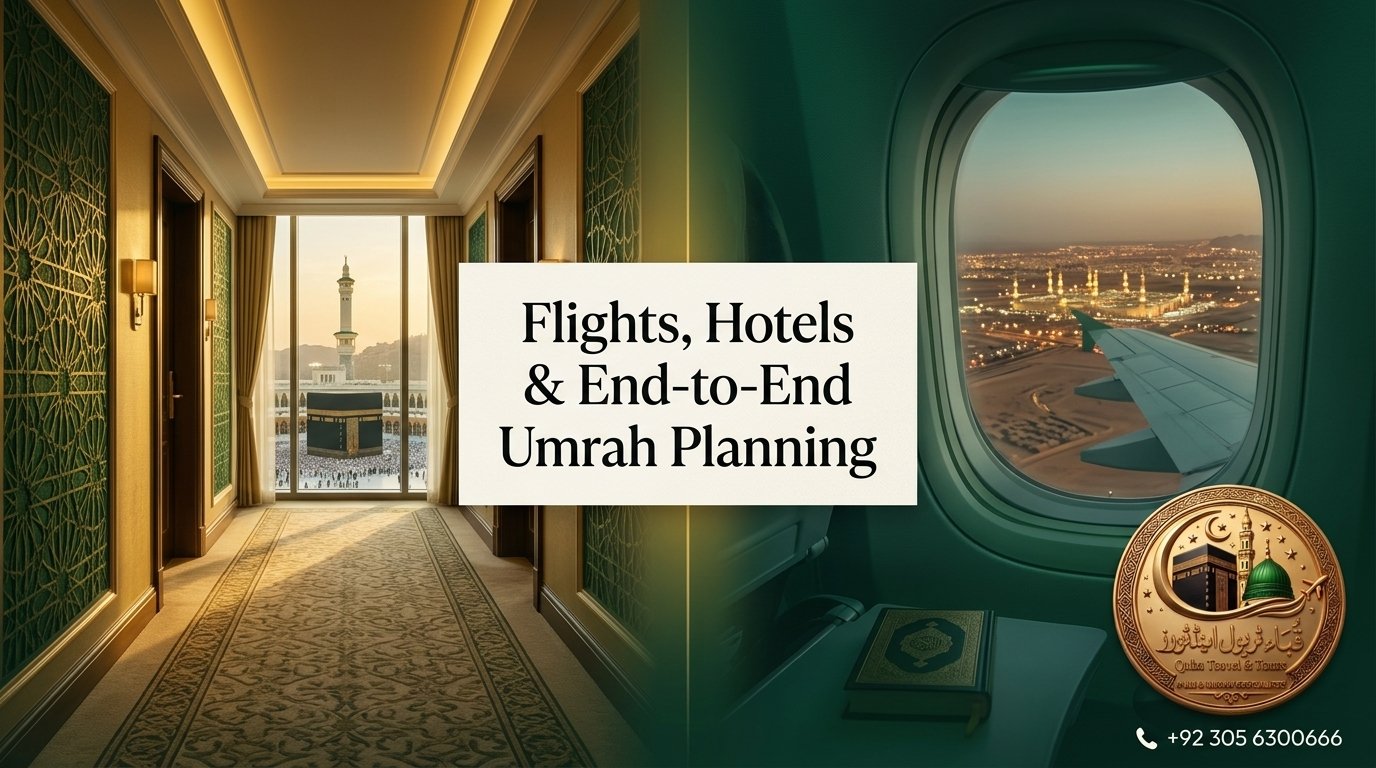 Umrah Hotels and Flights Banner